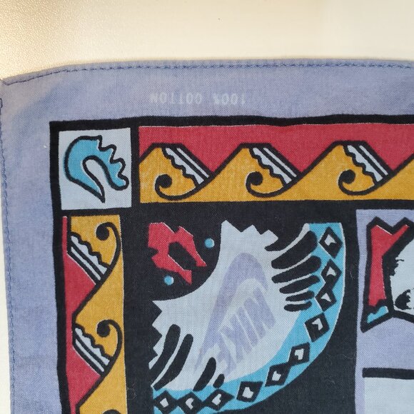 Vintage Nike ACG Bandana is a faded Western Aztec Constellation Scarf - Picture 3 of 7